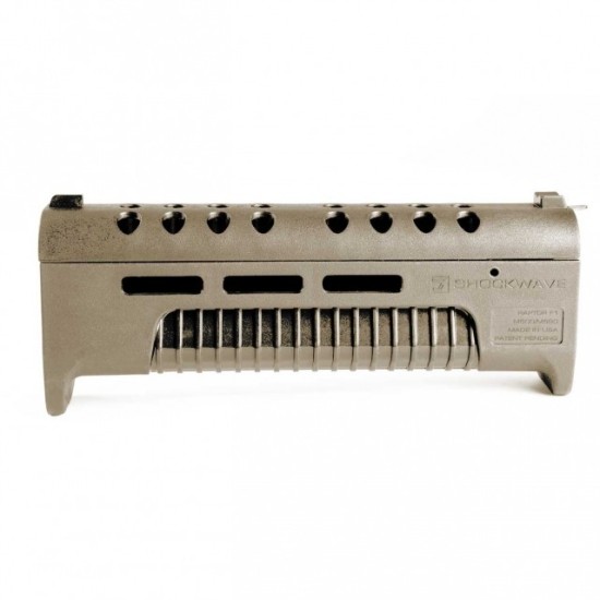Shockwave Technologies - Raptor F1 Forend for Remington 870 & Tac 14 + Heat Shield (12-gauge)  - FDE