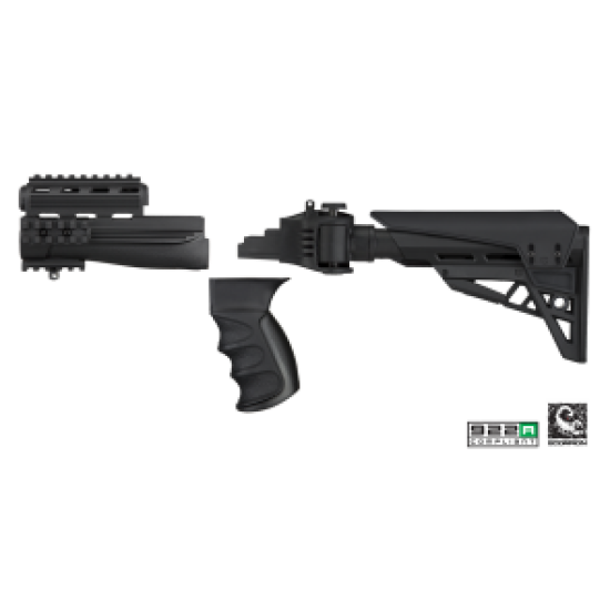 ATI Outdoors Canada - AK-47 Strikeforce Adjutstable Side-Folding TactLite Stock & Handguard Package - Black