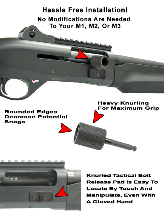 GG&G BENELLI TACTICAL CHARGING HANDLE FOR M1, M2, AND M3