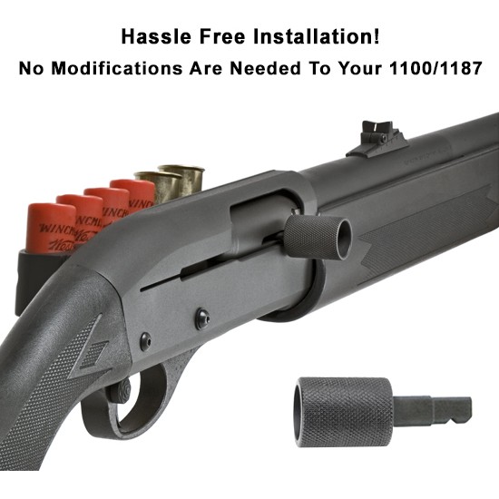GG&G Enhanced Bolt Handle Remington 1100, 11-87 12 Gauge Steel Matte