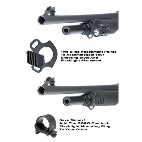 GG&G Flashlight and Sling Combo Mount Benelli M2 Aluminum Matte