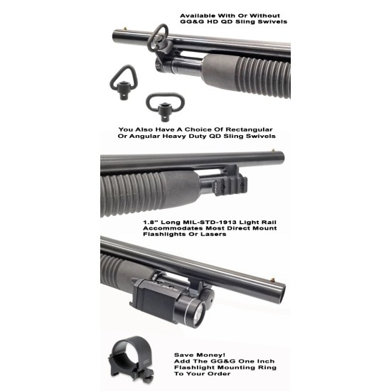 GG&G MOSSBERG 500 QUICK DETACH SLING AND FLASHLIGHT MOUNT - NO SWIVEL