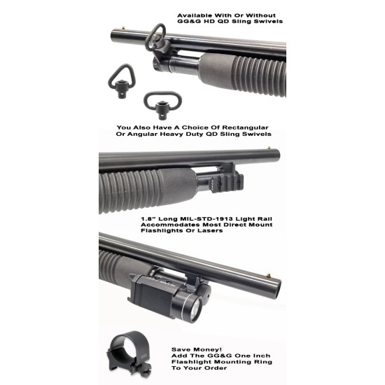 GG&G CANADA - MOSSBERG 500 QUICK DETACH SLING AND FLASHLIGHT MOUNT - NO SWIVEL