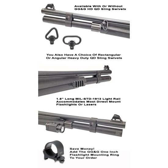 GG&G CANADA - Benelli M2 QD Sling & Flashlight Combo Mount, Rectangular Swivel