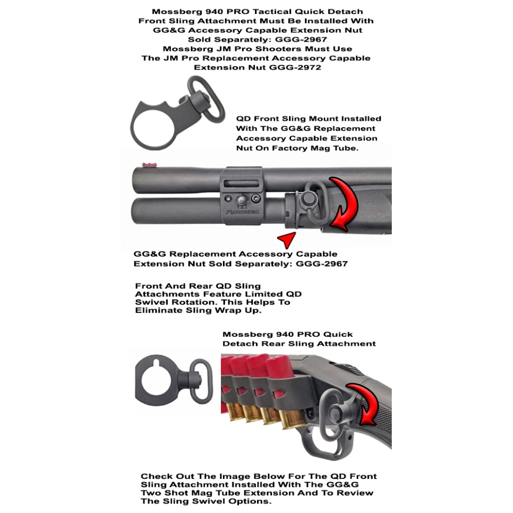 GG&G Mossberg 940 PRO Quick Detach Front Sling Attachment w ...