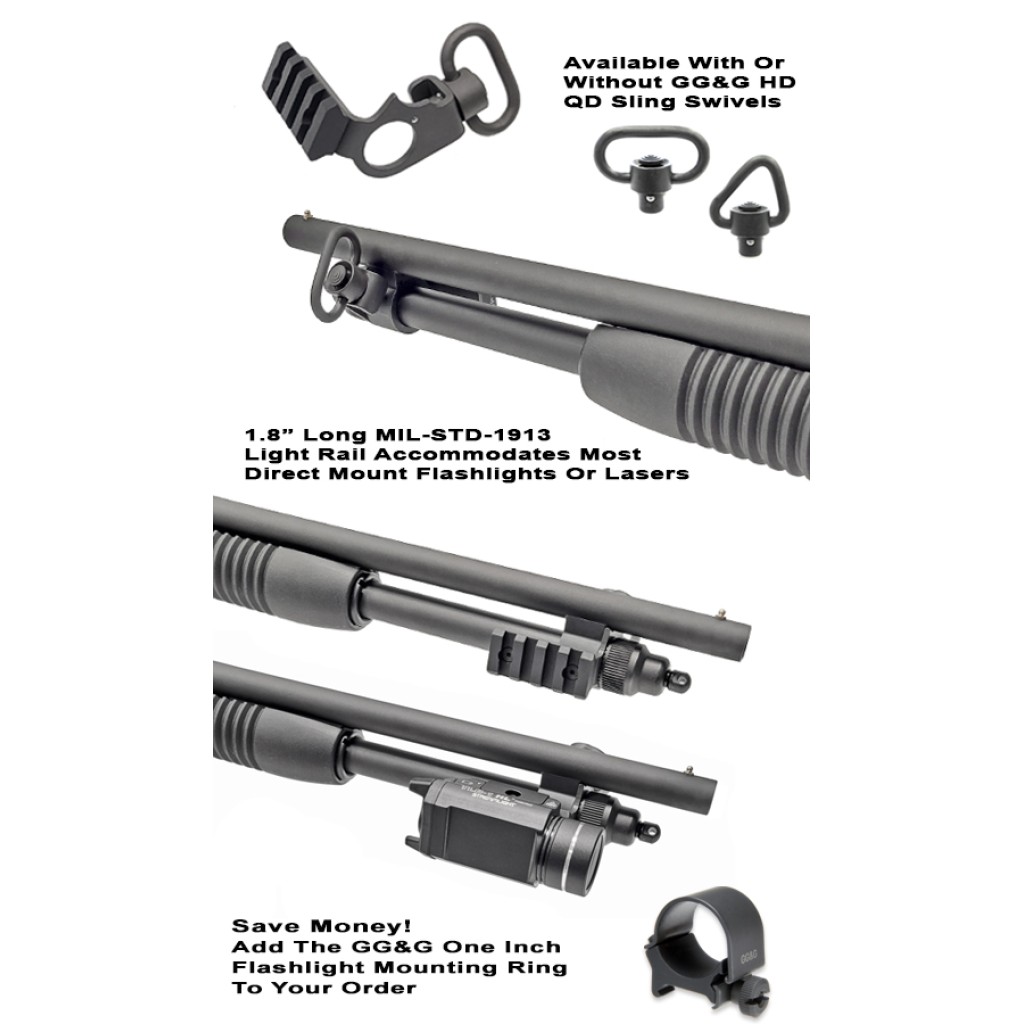 GG&G■Mossberg 590 フラッシュライト マウント■1655R Mossberg 590 Flashlight Mount | GG&G Tactical Accessories