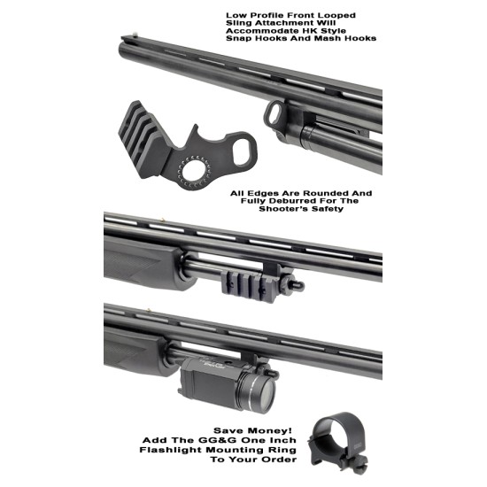 GG&G - MOSSBERG 500 .410 BORE LOOPED SLING AND FLASHLIGHT MOUNT