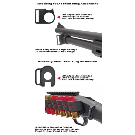 GG&G CANADA - MOSSBERG 590A1 FRONT LOOPED SLING ATTACHMENT