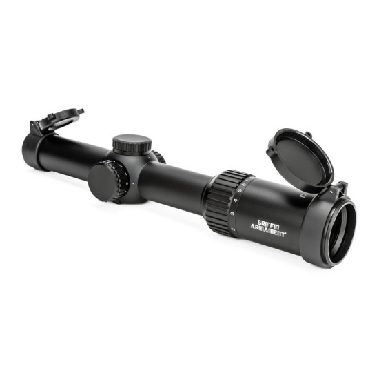 GRIFFIN 1-8X ICO™ FFP LPVO OPTIC WITH ICO/MIL RETICLE - RED