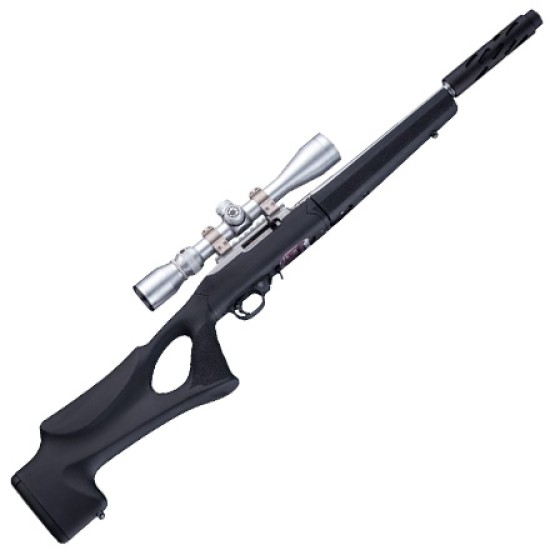 Hogue Canada - Ruger 10/22 Takedown Thumbhole Rubber Overmolded Stock Standard Barrel Channel Black