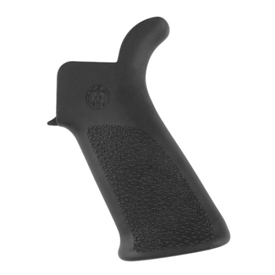 Hogue - AR-15/M-16 Rubber Grip Beavertail with No Finger Grooves Black