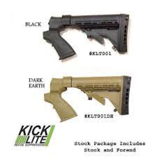 Phoenix Technology KickLite Shotgun Stock Glass Filled Nylon KLT005 FDE, Gun Model: AK Platform w/ stamped receiver.