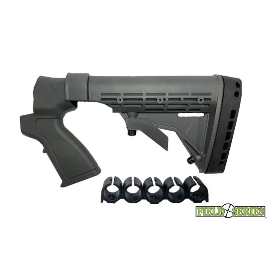 Phoenix Technology Field Replacement Shotgun Stock for  Mossberg®500, 590, 835 20 ga. 500 FST06 Finish: Black, Gun Type: Shotgun
