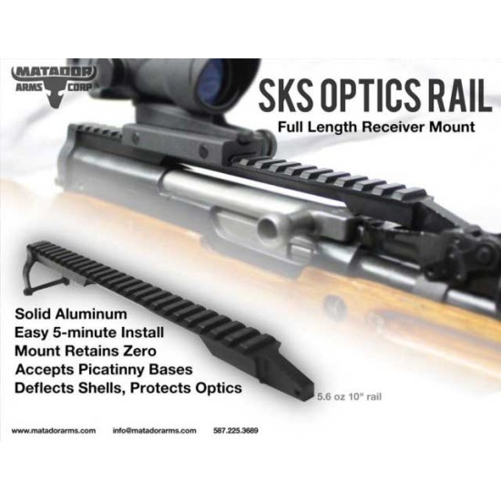 Matador Arms SKS Scope Mount - Full Length Optic Rail