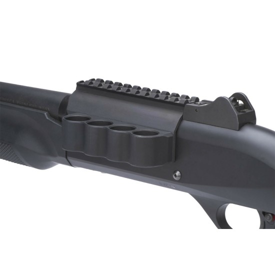 Mesa Tactical SureShell Carrier And Rail For Benelli M2 Tactical (4-Shell, 12-GA, 4 1/2 In)