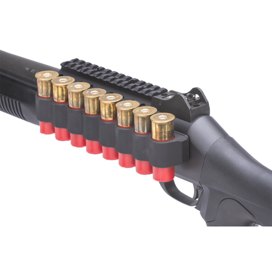 Mesa Tactical - SureShell Carrier And Rail For Benelli M4 (8-Shell, 12-GA, 5 1/2 In)