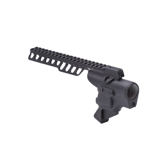 Mesa Tactical High-tube Telescoping Stock Adapter for Remington 870 Shotguns - Adapter W/Rail Only