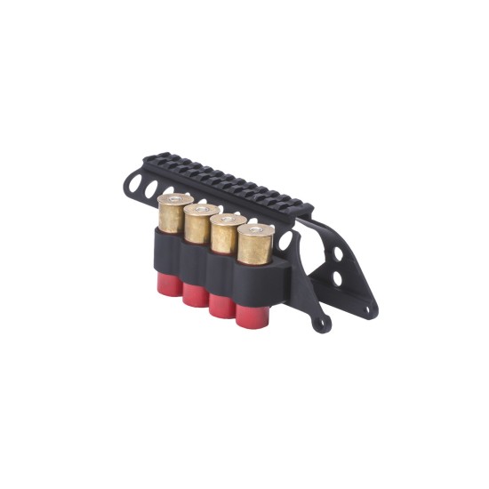 Mesa Tactical SureShell Carrier And Saddle Rail For Remington 870 (6-Shell, 12-GA, 20 In, No Clamp)