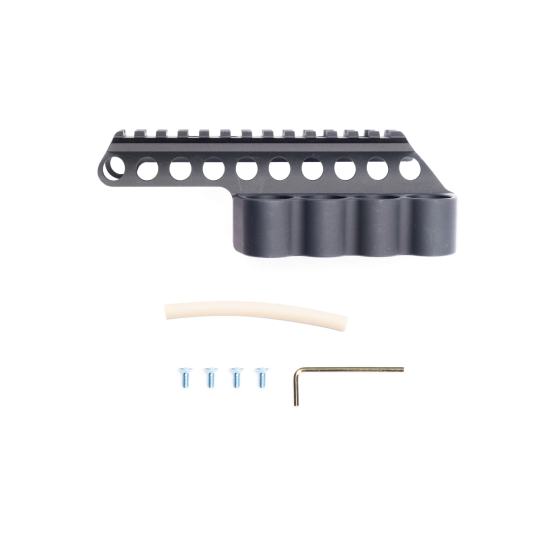 Mesa Tactical SureShell Aluminum Carrier and Rail for Beretta 1301 Comp (4-Shell, 12-GA, 5½ in)