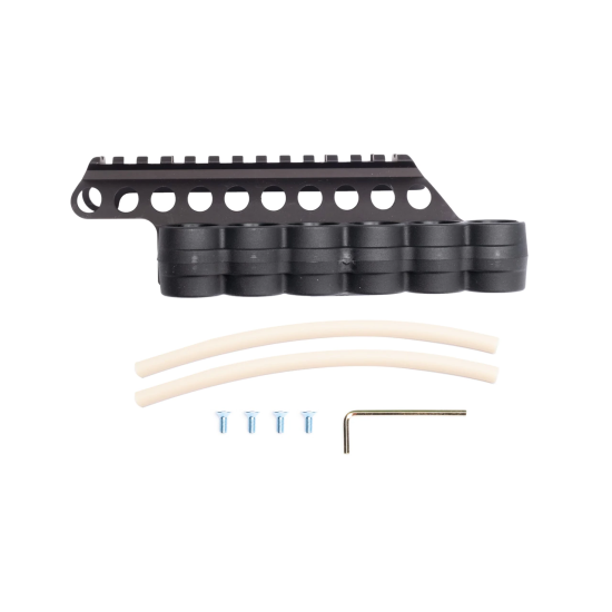Mesa Tactical SureShell Polymer Carrier and Rail for Beretta 1301 Comp (6-Shell, 12-GA, 5½ in)
