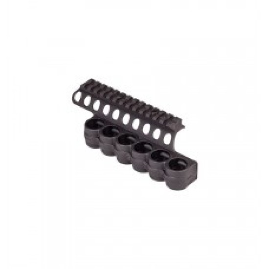 Mesa Tactical SureShell Polymer Carrier and Rail for Mossberg 930 (6-Shell, 12-GA, 5 in)