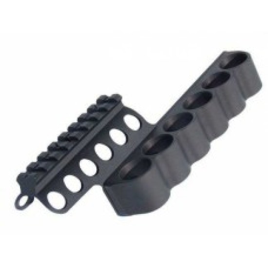 Mesa Tactical SureShell Carrier and Rail for Beretta 1301 Tactical (6-Shell, 12-GA, 3 ¼ in)