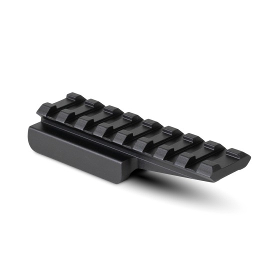 Mounstrum Tactical - Shrapnel Offset Picatinny Riser Mount with Recoil Stop Base | 8 Slot 3.5 inch | Low Profile
