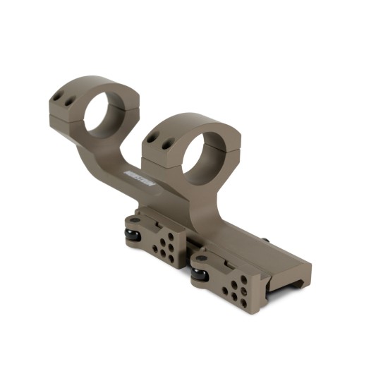 Monstrum - 1in Slim Profile Series Offset Picatinny Scope Mount w/Quick Release - FDE