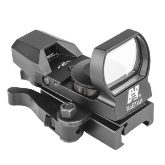 NcStar Canada - Red & Green Reflex Sight with 4 Reticles and QR Mount - Black