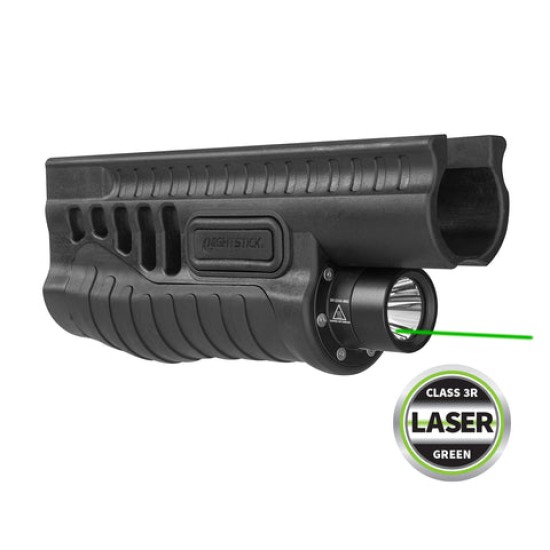Nightstick - SHOTGUN FOREND LIGHT WITH GREEN LASER FOR REMINGTON® 870/TAC-14