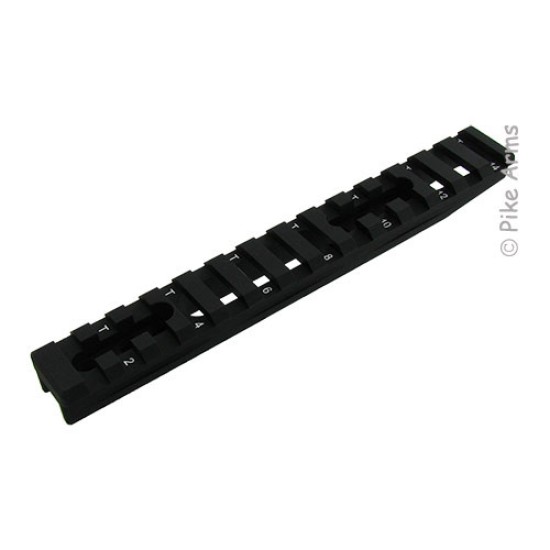 PIKE ARMS - 1/2 MEDIUM HEIGHT PICATINNY SCOPE RAIL FOR RUGER® 10/22® FACTORY RECEIVERS - MATTE BLACK