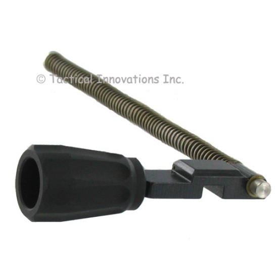 PIKE ARMS® - FLUTED XL EXTRA LARGE CHARGING HANDLE ASSEMBLY RUGER® 10/22 - Crimped guide Rod - Black Knob