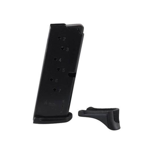 Ruger Magazine Ruger LC9, LC9s, EC9s 9mm Luger Steel Blue with Finger Rest - 7 Round