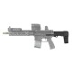 SB TACTICAL Honey Badger 9mm Black Stabilizing Brace with Buffer and Spring (HBAR9-01-SB)