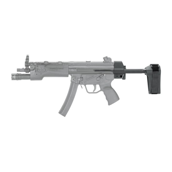 SB Tactical - HKPDW Pistol Stabilizing Brace - Black | HK MP5/HK53/MP5K Reverse Stretch Clones Compatible | 3 Position Adjustable