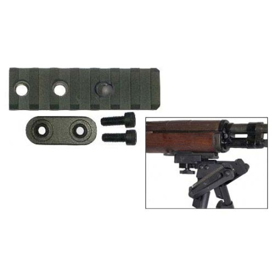 2 Only - Sadlak Industries M14/M1A Heavy Duty Front Rail with QD Post, Steel Low Profile - Synthetic by Springfield Armory