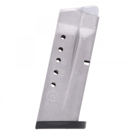 Smith & Wesson Magazines - S&W M&P Shield 9mm 7-Round Stainless Steel Factory Magazine