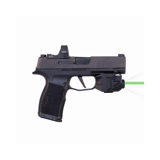 Viridian C5L Custom for Sig P365, Green Laser and 550 Lumen Tactical Light w/ Rechargeable Battery, INSTANT-ON, and SafeCharge Power Bank, Black